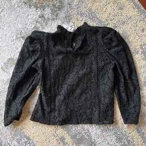 Express Women’s Lace Black Top- Size M